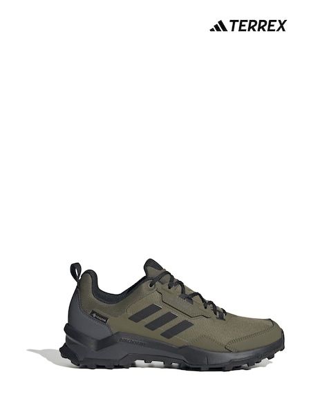 adidas Terrex Khaki Green AX4 GORE-TEX Hiking Shoes (C46253) | OMR35