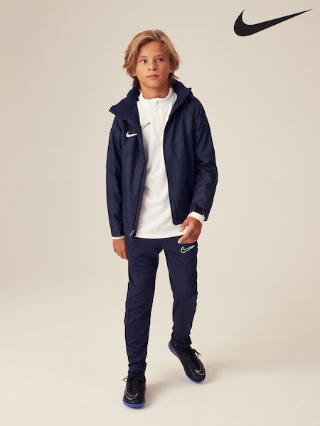 Bleumarin/Alb - Jachetă de ploaie pentru antrenament Nike Dri-FIT Academy (C46282) | 271 LEI
