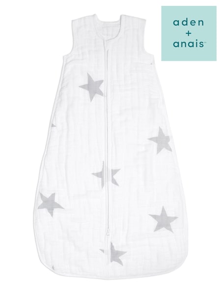 aden + anais Grey uslin Multi-Layer Mid-Season 100% Cotton Sleeping Bag (C46715) | AED262