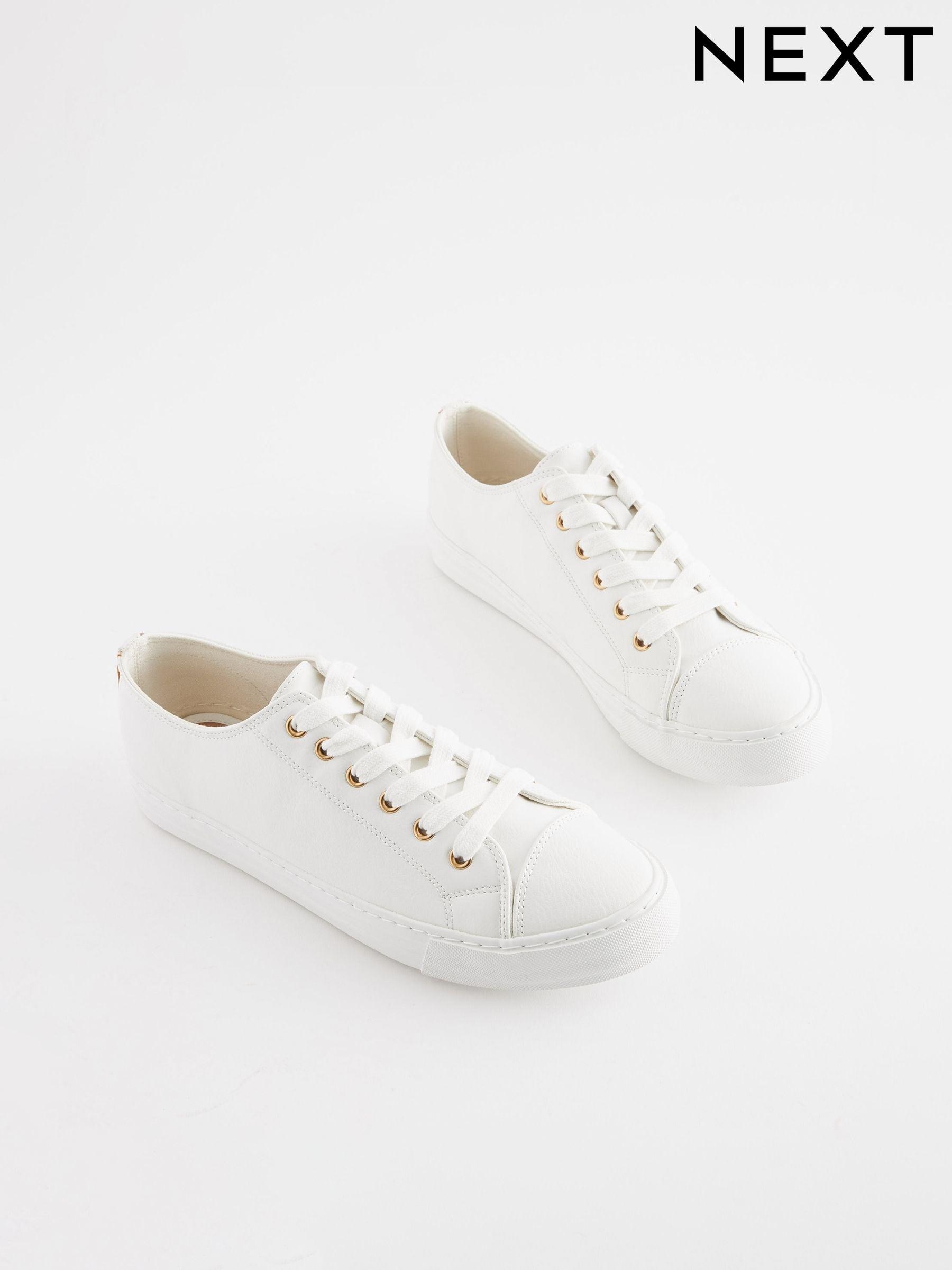 Womens white dressy trainers cheap