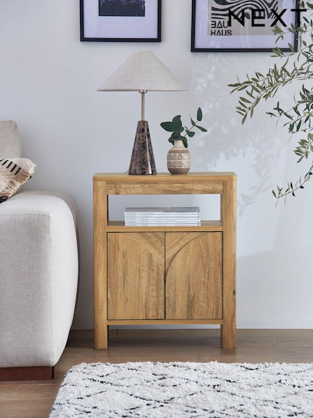 Natural Arches Mango Wood Effect Side Table (C46825) | €185