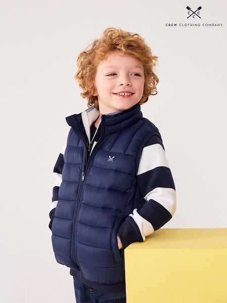 Crew Clothing Blue Lightweight Lowther Gilet (C46885) | ₪151 - ₪191