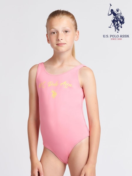 U.S. Polo Assn. Script Swimsuit (C47349) | ‏7 ر.ع.‏ - ‏8 ر.ع.‏