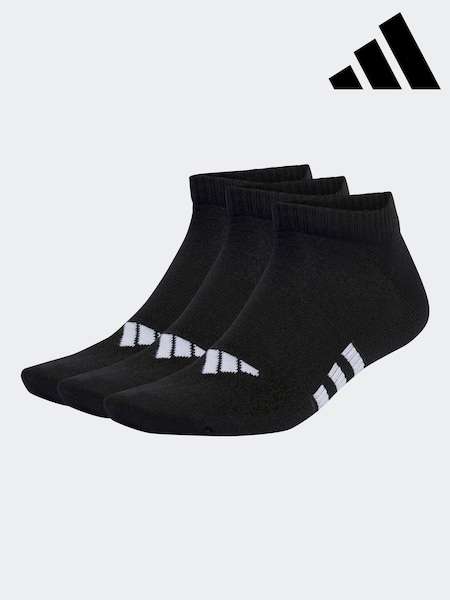 adidas Night Black Performance Light Low Socks 3 Pack (C47579) | $21