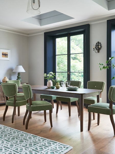 Nina Campbell Dark Oak Tedworth 6 to 8 Seater Extending Dining Table (C47884) | €1,007