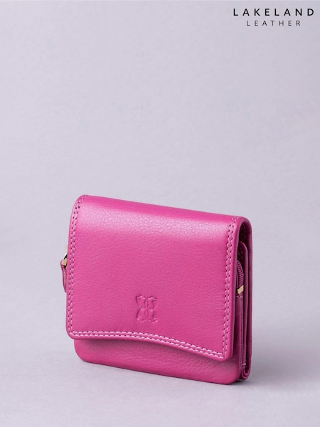 Lakeland Leather Cranberry Small Flapover Purse (C47936) | €28
