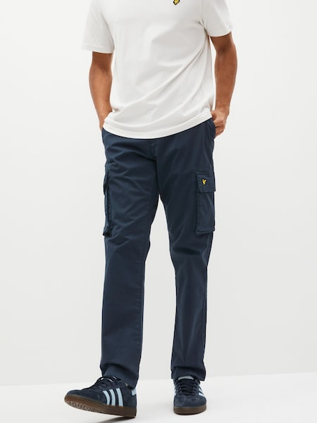 Lyle & Scott Navy Blue Main Road Cargo Trousers (C48161) | €46