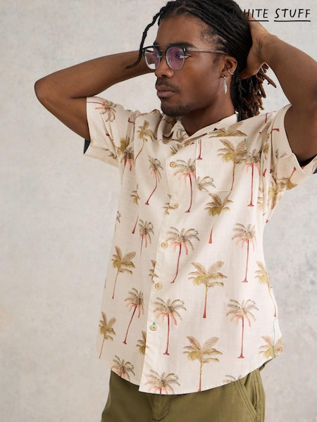 White Stuff Palm Tree Printed Shirt (C48206) | 180 LEI