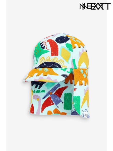 Blue Dino Print Legionnaire Hat (3mths-10yrs) (C48663) | €3