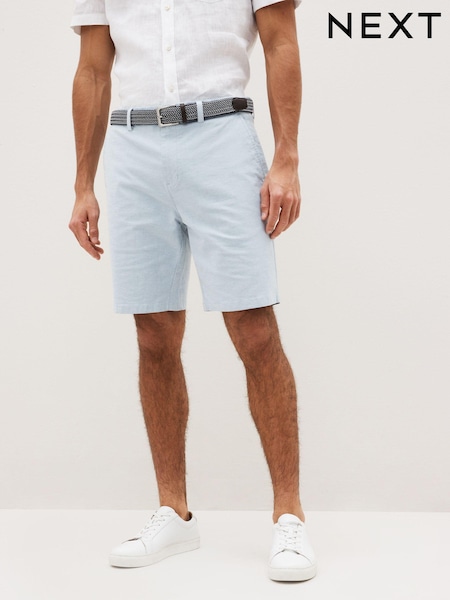 Svetlo modra - Belted Chino Shorts with Stretch (C48931) | € 14