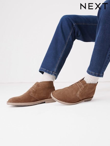Tan Brown Suede Desert Boots (C49539) | €69