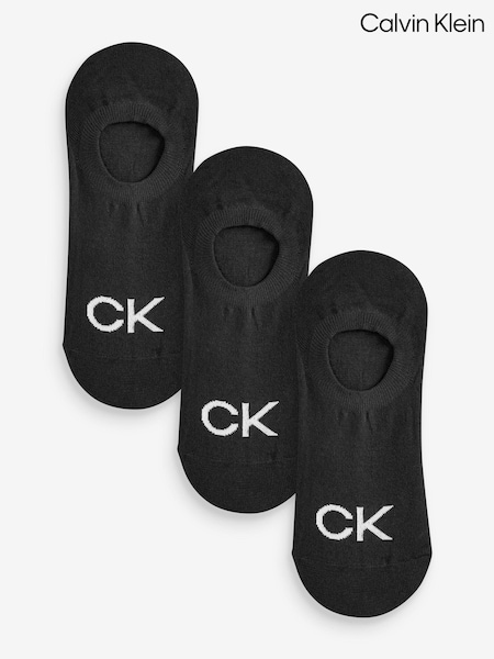 Calvin Klein Black High Cut Logo Socks 3 Pack (C50136) | AZN 43