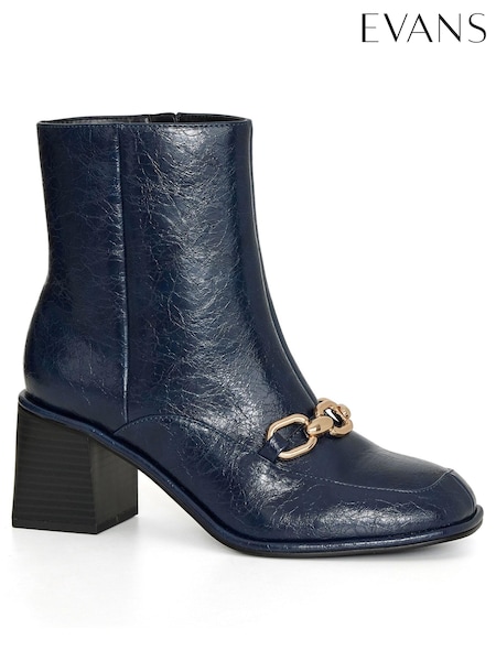 Evans Blue Extra Wide Fit Ethan Ankle Boots (C50292) | €26