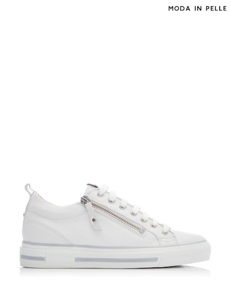 Moda in Pelle Brayleigh Hidden Wedge Trainers With Contrast Counter and Tassle Z (C50514) | €199