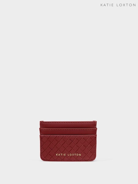 Rot - Katie Loxton Nova Gewebtes Struktur-Kartenetui