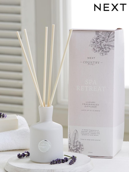 Country Luxe Spa Retreat Lavender and Geranium 170ml Fragranced Reed Diffuser (C50815) | €31
