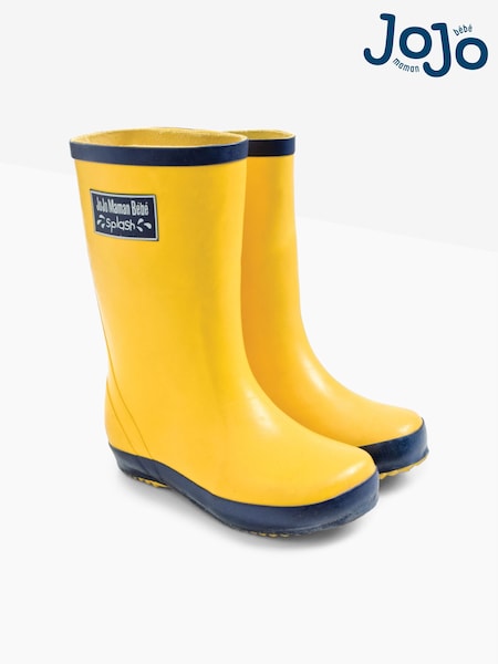 JoJo Maman Bébé Yellow Contrast Trim Lined Wellies (C51030) | 1,232 UAH - 1,352 UAH