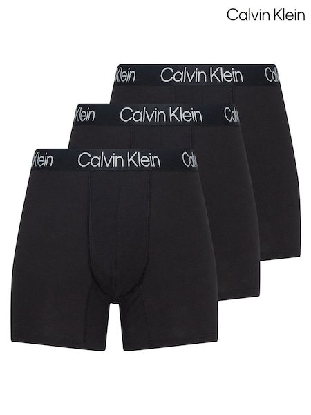 Calvin Klein Black Tonal Large Logo Band Trunk 3-Pack Boxers (C51088) | €62