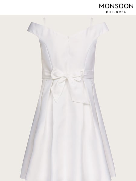 Monsoon Natural Duchess Twill Bardot Prom Dress (C51149) | €19 - €21
