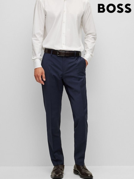BOSS Blue Slim Fit Suit Trousers (C51299) | €92