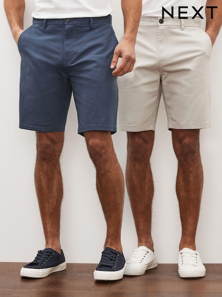 Pierre claire et bleu vintage - Stretch Chino Shorts (C51385) | € 6