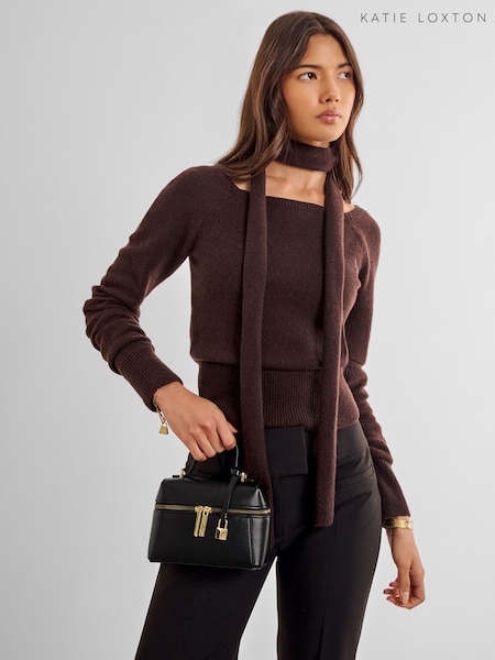 Black - Katie Loxton Mia Mini Vanity Crossbody Bag