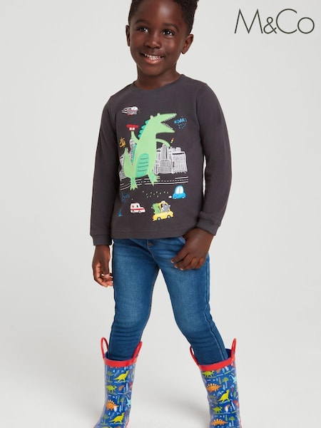 M&Co Grey Monster In The City T-Shirt (C51837) | €6.50 - €7.50
