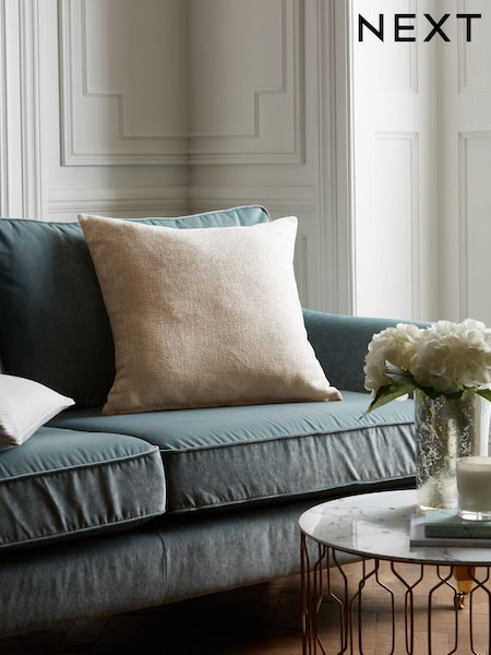 Light Natural Heavyweight Chenille 59 x 59cm Cushion (C51992) | €16