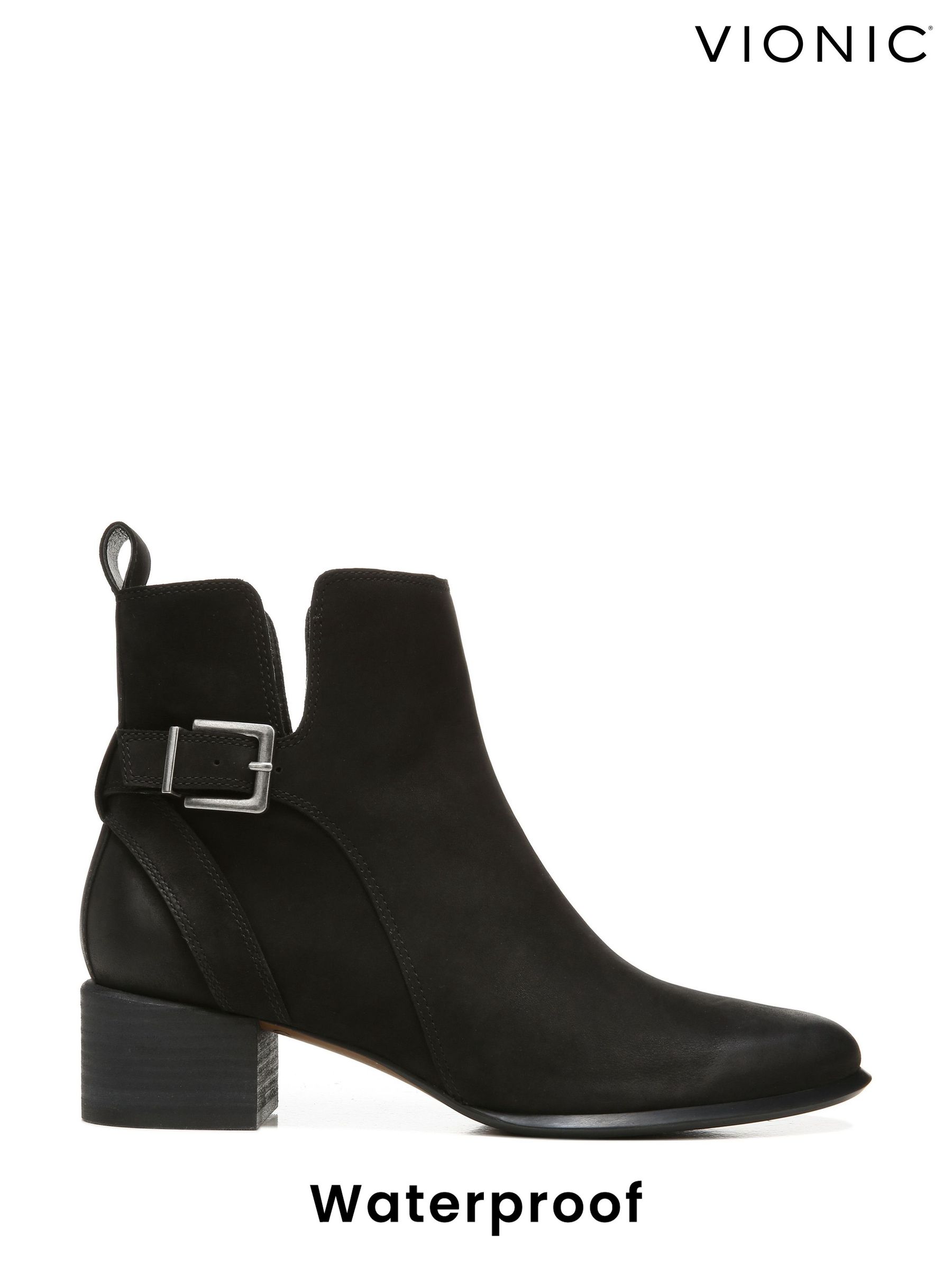 Low heel vionic booties deals