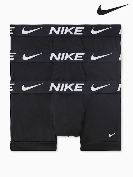 שחור - Nike Dri-fit Essential Black Micro Trunks 3 Pack (C52412) | ‏161‏₪