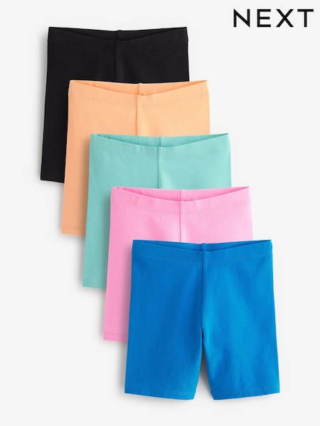 שחור/כחול/ורוד/צבעוני - 5 Pack Cycle Shorts (3-16yrs) (C53124) | ‏59‏₪ - ‏92‏ ₪