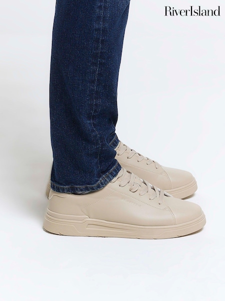 River Island Lace Up Low Top Trainers (C53220) | 161 LEI