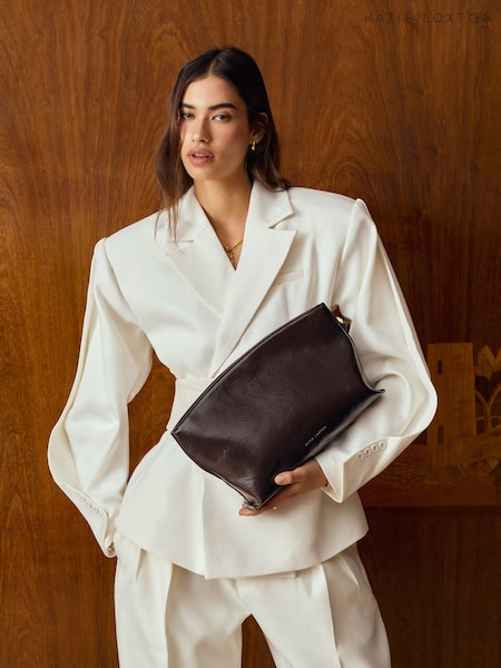 Brown - Katie Loxton Freya Clutch Bag