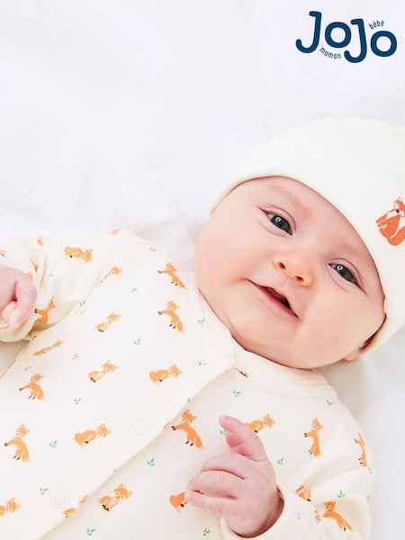 Jojo Maman Bébé Embroidered Cotton Baby Hat (C54337) | 8 €