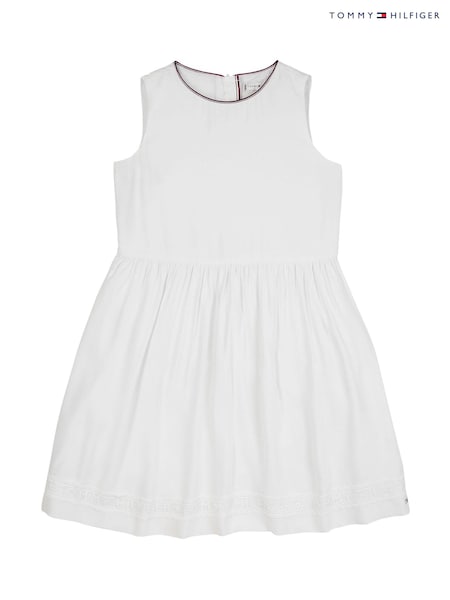 Tommy Hilfiger White Ceremonial Lace Dress (C54398) | € 21 - € 25