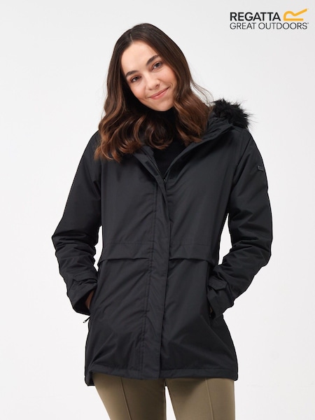 Regatta Black Myla II Waterproof Insulated Thermal Jacket (C54745) | €32
