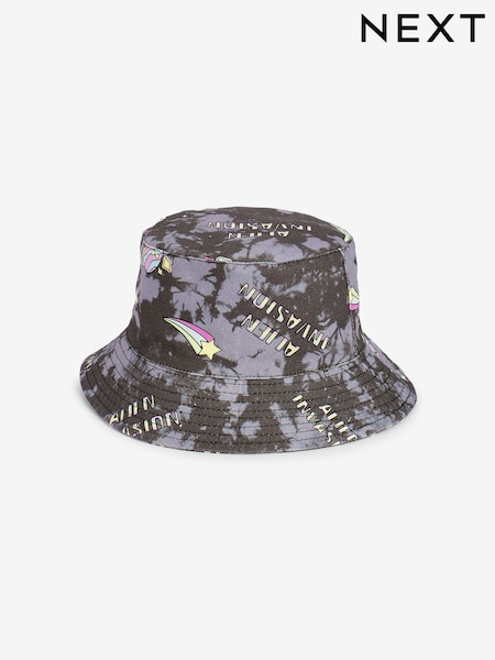 Black Alien Printed Bucket Hat (3mths-16yrs) (C55033) | €2 - €3