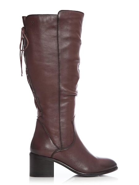 Moda In Pelle Gloriia Lace Back Rouched Long Boots (C56745) | €88