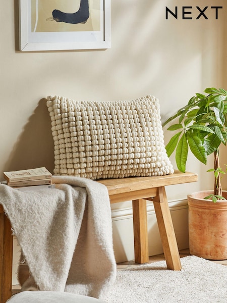 Global Bobble 100% Cotton Cushion (C57348) | €18