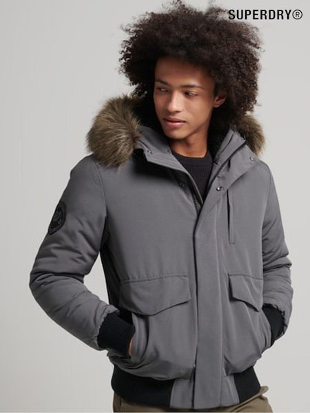 Superdry Grey Everest Bomber Jacket (C58869) | 309 QAR