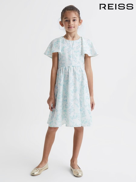 Reiss Multi Maisie 4-9 yrs Satin Midi Dress (C59960) | €45