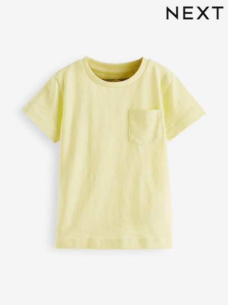 Yellow Short Sleeve Plain T-Shirt (3mths-7yrs) (C60474) | €2 - €3