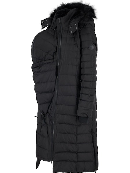 Seraphine Black Extra Long Down Fill Coat (C60657) | €108
