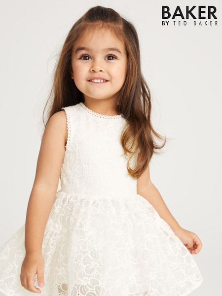 Cream - Baker By Ted Baker Organza-Kleid für besondere Anlässe (C60699) | 44 € - 50 €