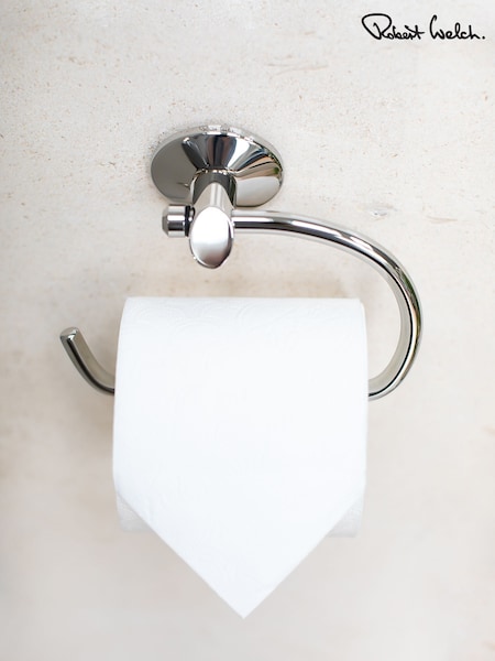 Robert Welch Silver Oblique Toilet Roll Holder (C60849) | €72