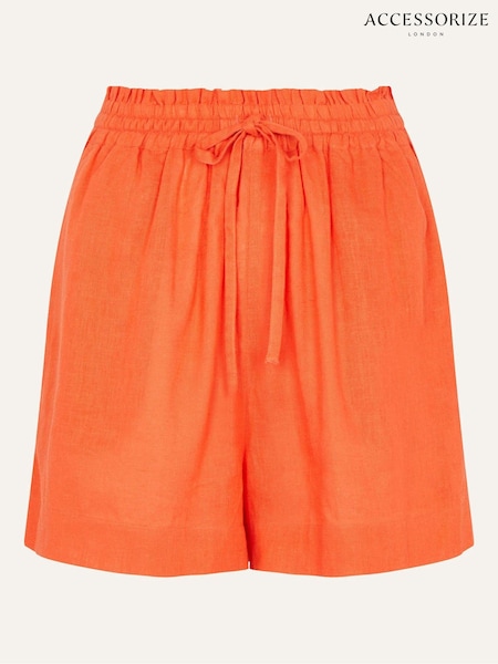 Accessorize Orange Tie Waist Shorts with LENZING™ ECOVERO™ (C60927) | €20