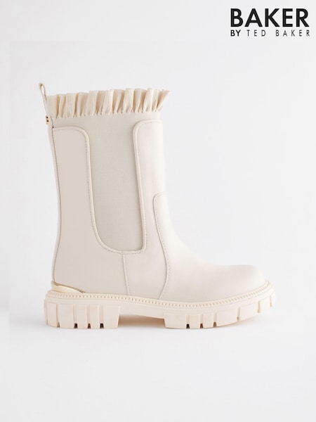 Knochen - Baker by Ted Baker Mädchen Hohe Stiefel mit Rüschen (C60954) | 41 € - 43 €