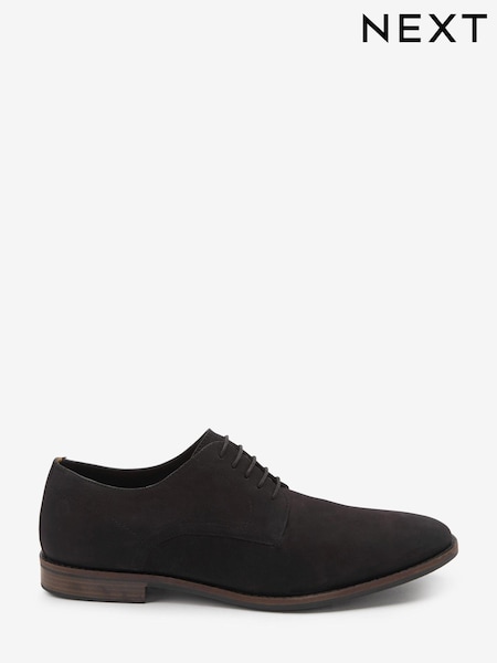 črna - Leather Derby Shoes (C60997) | € 30
