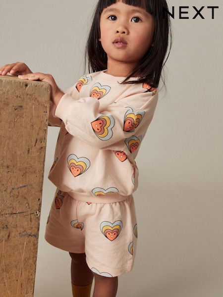 Roza s srčki - Sweater and Shorts Set (3mths-7yrs) (C61104) | € 12 - € 16