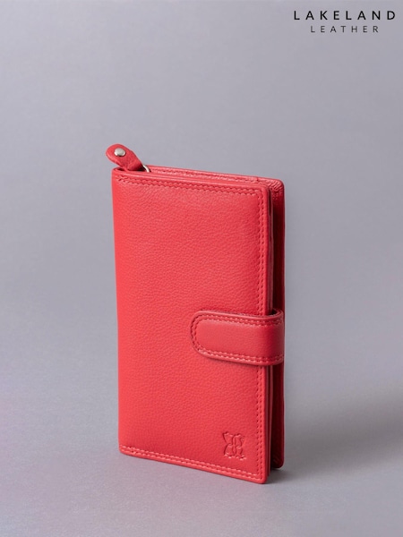 Punainen - Lakeland Leather Medium Leather Tab Purse (C61181) | €47